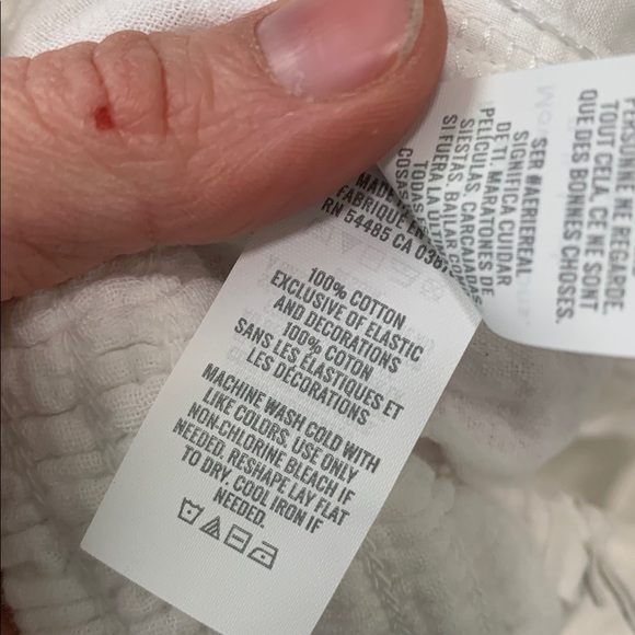 Aerie White Wide Leg Split Sides Pants Size Small - Picture 10 of 10